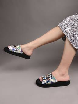 DENILL - Purple Suede Flats