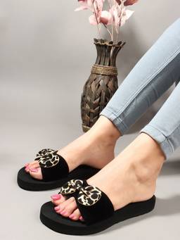 DENILL - Brown Suede Open Toe Flats