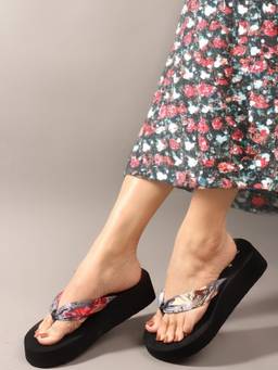 DENILL - Multi-Color Synthetic Leather Open Toe Flats