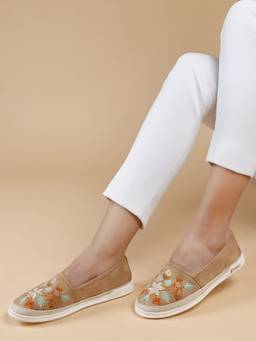 DENILL - Brown Suede Ballerina