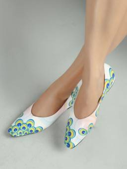 DENILL - White Patent Leather Ballerina