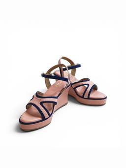 THE ALTER - Pink Eva Colour Block Wedges Heels