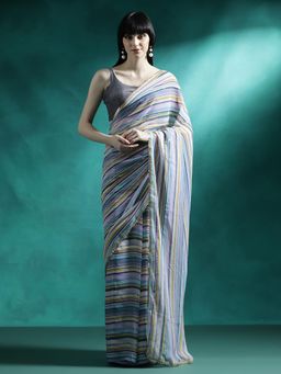 Lush Glam - Designer Fancy Saree with Unstitched Blouse
