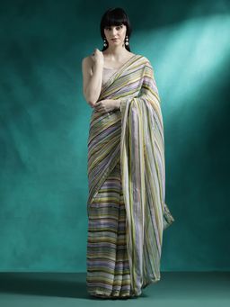 Lush Glam - Designer Fancy Saree with Unstitched Blouse