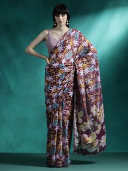 Lush Glam - Designer Fancy Saree with Unstitched Blouse