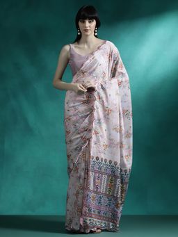 Lush Glam - Designer Fancy Saree with Unstitched Blouse
