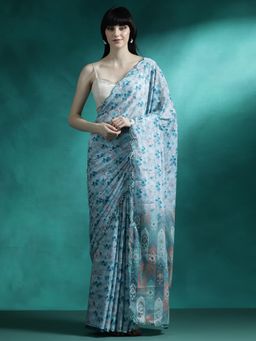 Lush Glam - Designer Fancy Saree with Unstitched Blouse