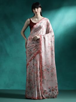 Lush Glam - Designer Fancy Saree with Unstitched Blouse