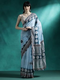 Lush Glam - Designer Fancy Saree with Unstitched Blouse