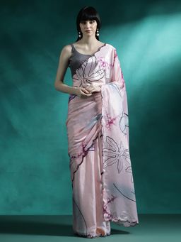 Lush Glam - Designer Fancy Saree with Unstitched Blouse