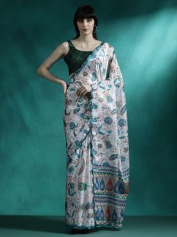 Lush Glam - Designer Fancy Saree with Unstitched Blouse