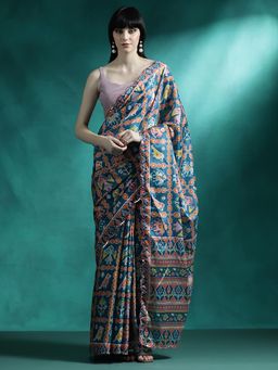 Lush Glam - Designer Fancy Saree with Unstitched Blouse