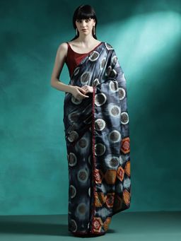 Lush Glam - Designer Fancy Saree with Unstitched Blouse