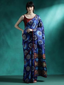 Lush Glam - Designer Fancy Saree with Unstitched Blouse