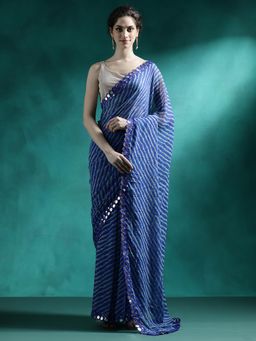 Lush Glam - Designer Fancy Saree with Unstitched Blouse