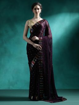 Lush Glam - Designer Fancy Saree with Unstitched Blouse