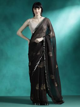 Lush Glam - Designer Fancy Saree with Unstitched Blouse