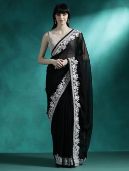 Lush Glam - Designer Fancy Saree with Unstitched Blouse