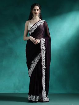 Lush Glam - Designer Fancy Saree with Unstitched Blouse