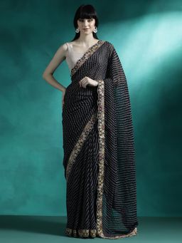 Lush Glam - Designer Fancy Saree with Unstitched Blouse