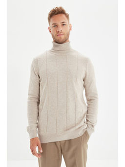 Trendyol - Man Off White Sweater