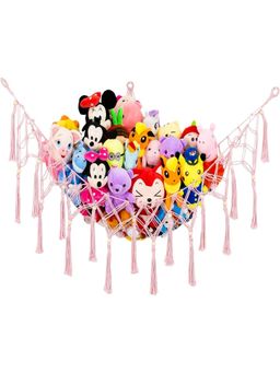 Ecofynd - Pink Stuffed Animal Toy Hammock