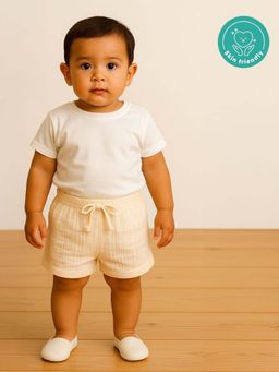 Kids of Greendeer - 100% Cotton Solid Short - Beige