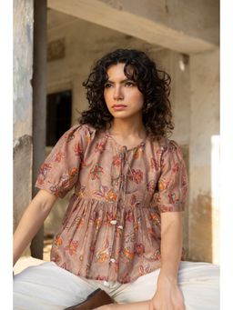 Anuvas - Zuri Chandheri Chanderi Top