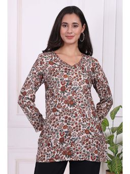W - For Women Floral Printed Straight Kurti