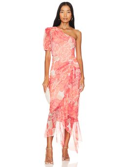 BCBGMAXAZRIA - One Shoulder Midi Dress