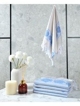 Saral Home - Rose Pure Cotton 4 Pcs Hand Towel