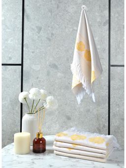 Saral Home - Rose Pure Cotton 4 Pcs Hand Towel