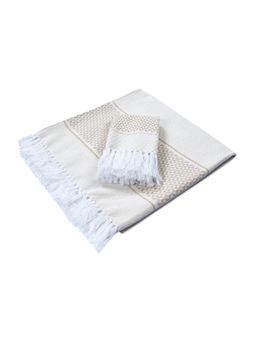 Saral Home - Firki Pure Cotton Bath & Hand Towel