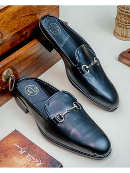 NR by Nidhi Rathi - Men Slip On Formal Mule Loafers Black