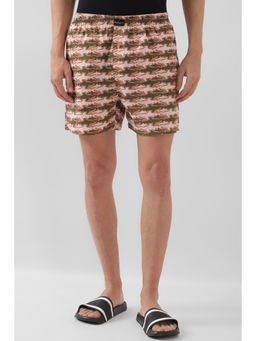 Peter England - Men Multi-Color Print Regular Fit Casual Shorts