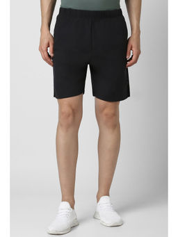 Van Heusen - Men Black Solid Casual Shorts