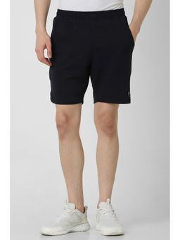 Van Heusen - Men Black Solid Casual Shorts