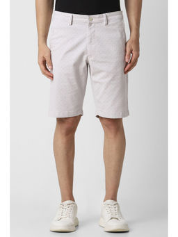 Van Heusen - Men Grey Print Casual Shorts
