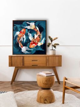 The Art House - Abstract Painting Multicolor (30X30 Inches)