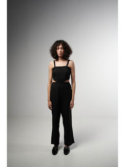 SOTBELLA - Pin-Striped Black Jumpsuit
