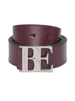 United Colors of Benetton - Men Amalie Leather Reversible Belt Wine