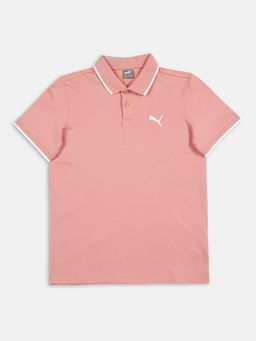 Puma - Collar Tipping Boys Pink T-Shirts