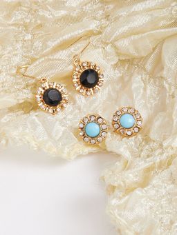 Lilly & Sparkle - Set of 2 Gold-Plated Earrings