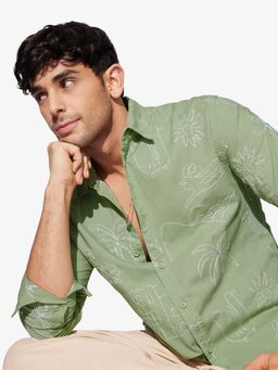 The Souled Store - Official Originals Summer Vibe Green Shirt