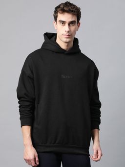 Fitkin - Mens Black Fleece Winter Hoodie Sweatshirt