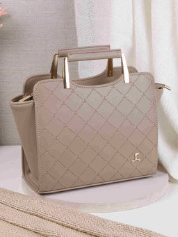 Mochi - Women Casual Grey Satchel Bag with Detachable Sling