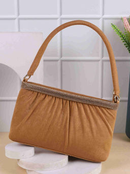 Mochi - Women Party Tan Shoulder Bag