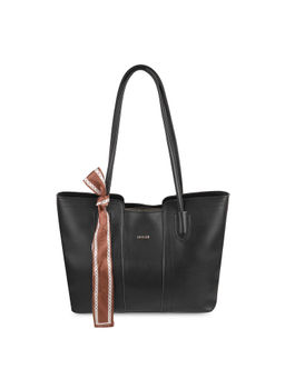 Mochi - Solid Black Casual Tote Bag