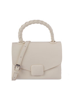 Metro - Women Casual Off White Satchel with Detachable Sling (Set of 2)