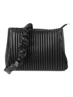 Mochi - Solid Black Casual Sling & Cross Bag